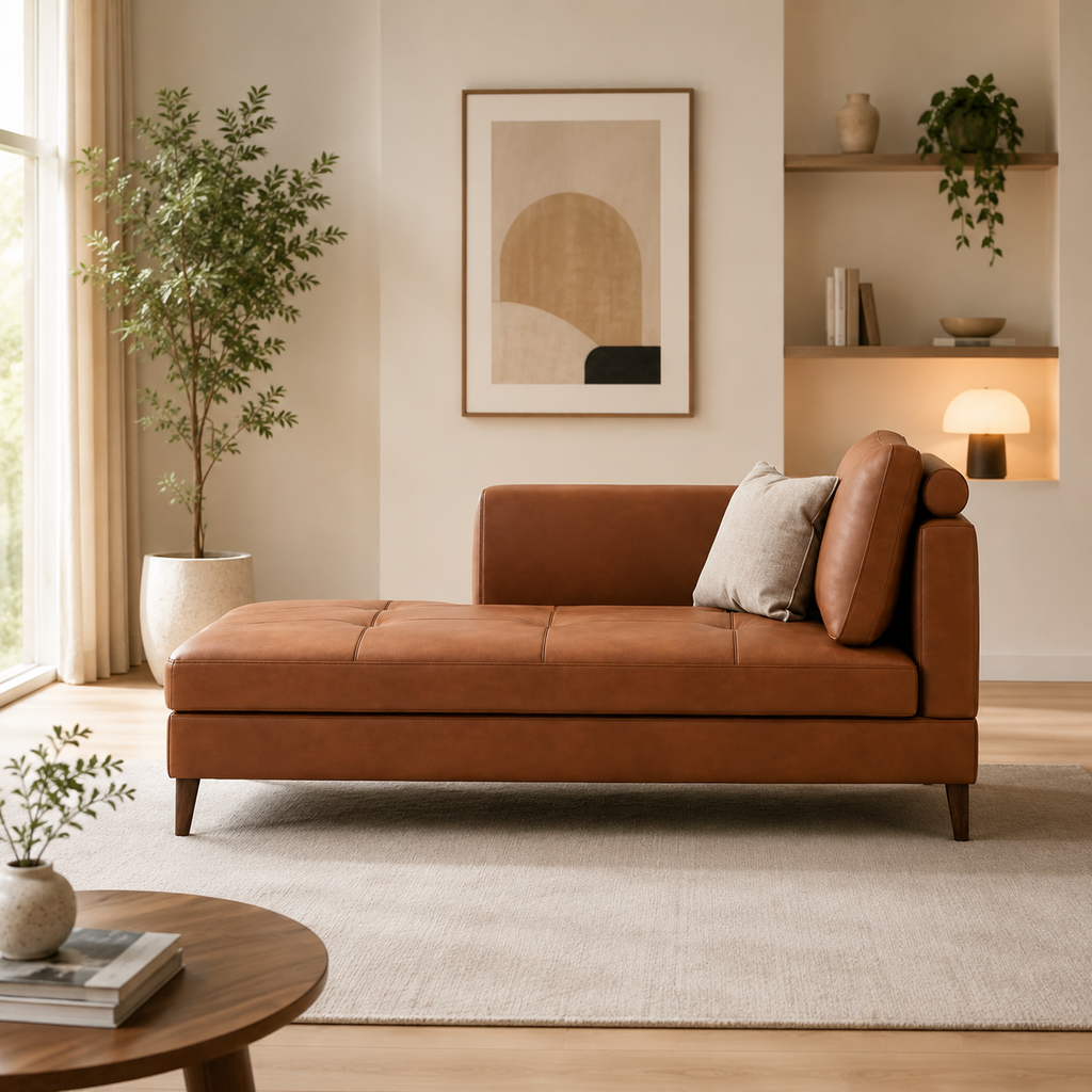 Rivon Seating Premium Modern Chaise Lounge Sofa