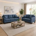 Rivon Seating Azure Comfort 3+2 Fabric Sofa Set