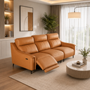 Rivon LuxeMotion Leather Recliner Sofa – 3 Seater
