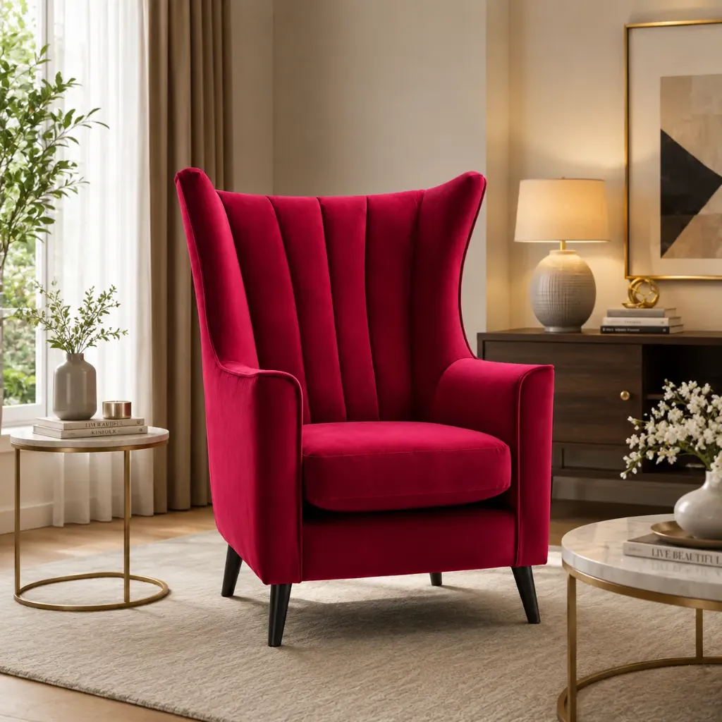 Rivon Seating Royal Wing Accent Chair