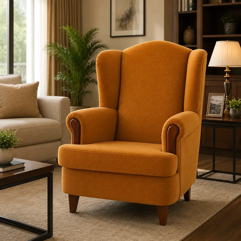 Rivon Seating Windsor Wingback Accent Chair