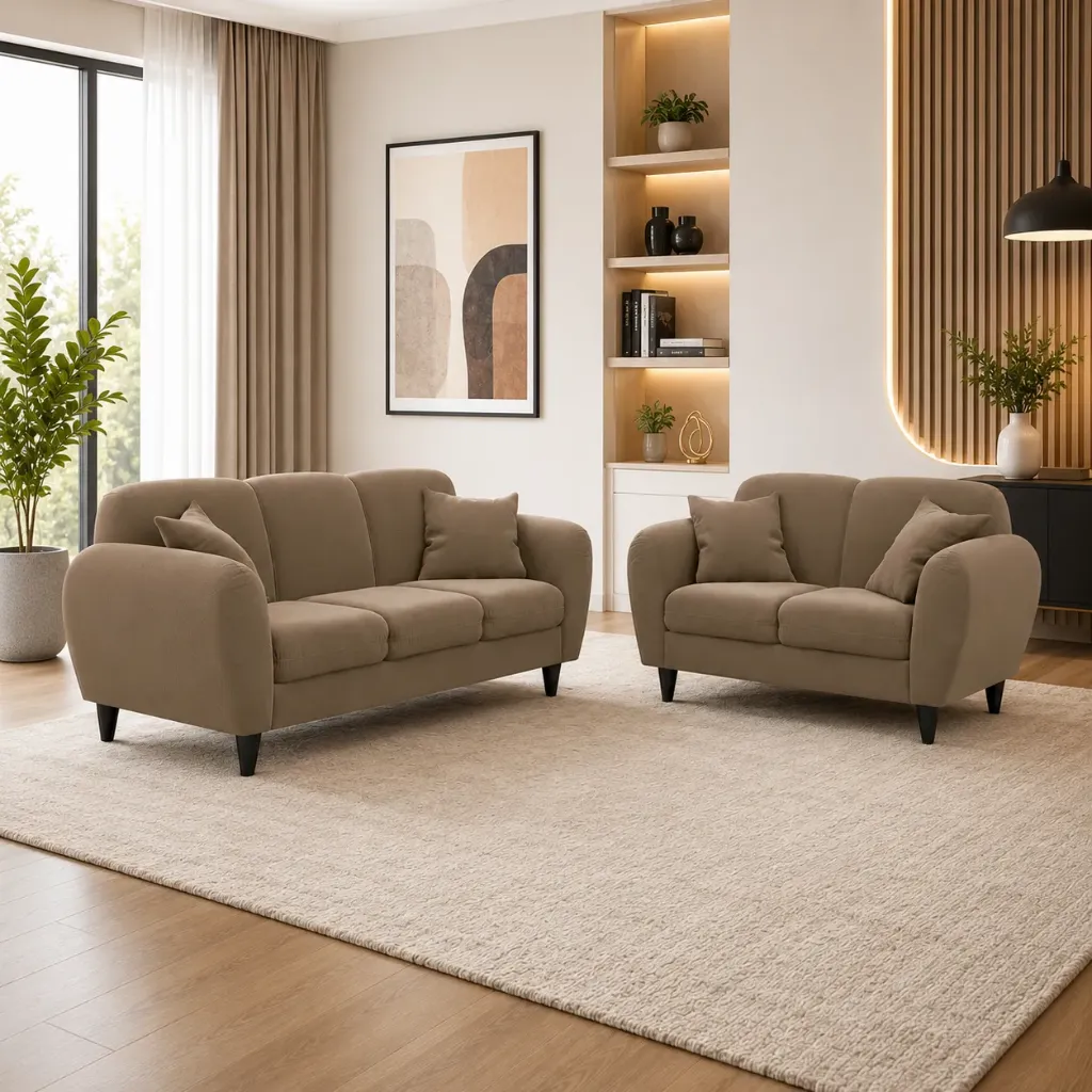 Rivon Seating Premium 3+2 Seater Fabric Sofa Set