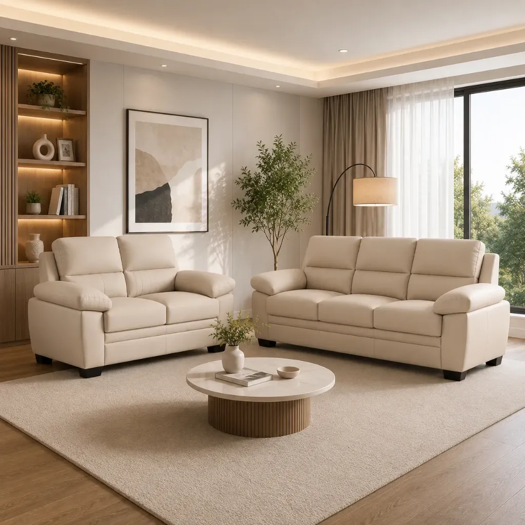 Rivon Seating Verona 3+2 Seater Premium Leatherette Sofa Set