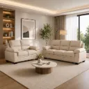 Rivon Seating Verona 3+2 Seater Premium Leatherette Sofa Set