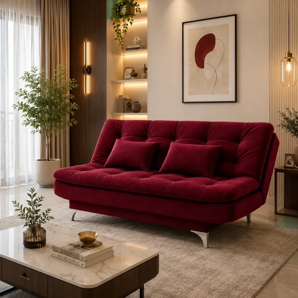 Rivon Seating Ruby Luxe 3-Seater Sofa Cum Bed
