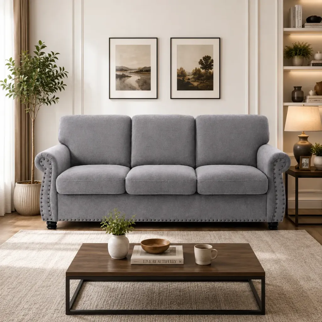 Rivon Seating Aston 3 Seater Premium Fabric Sofa