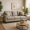 Rivon Seating Nordic 3 Seater Fabric Sofa