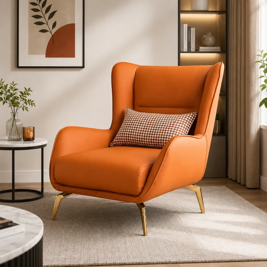 Rivon Seating Luxe Wing Accent Lounge Chair