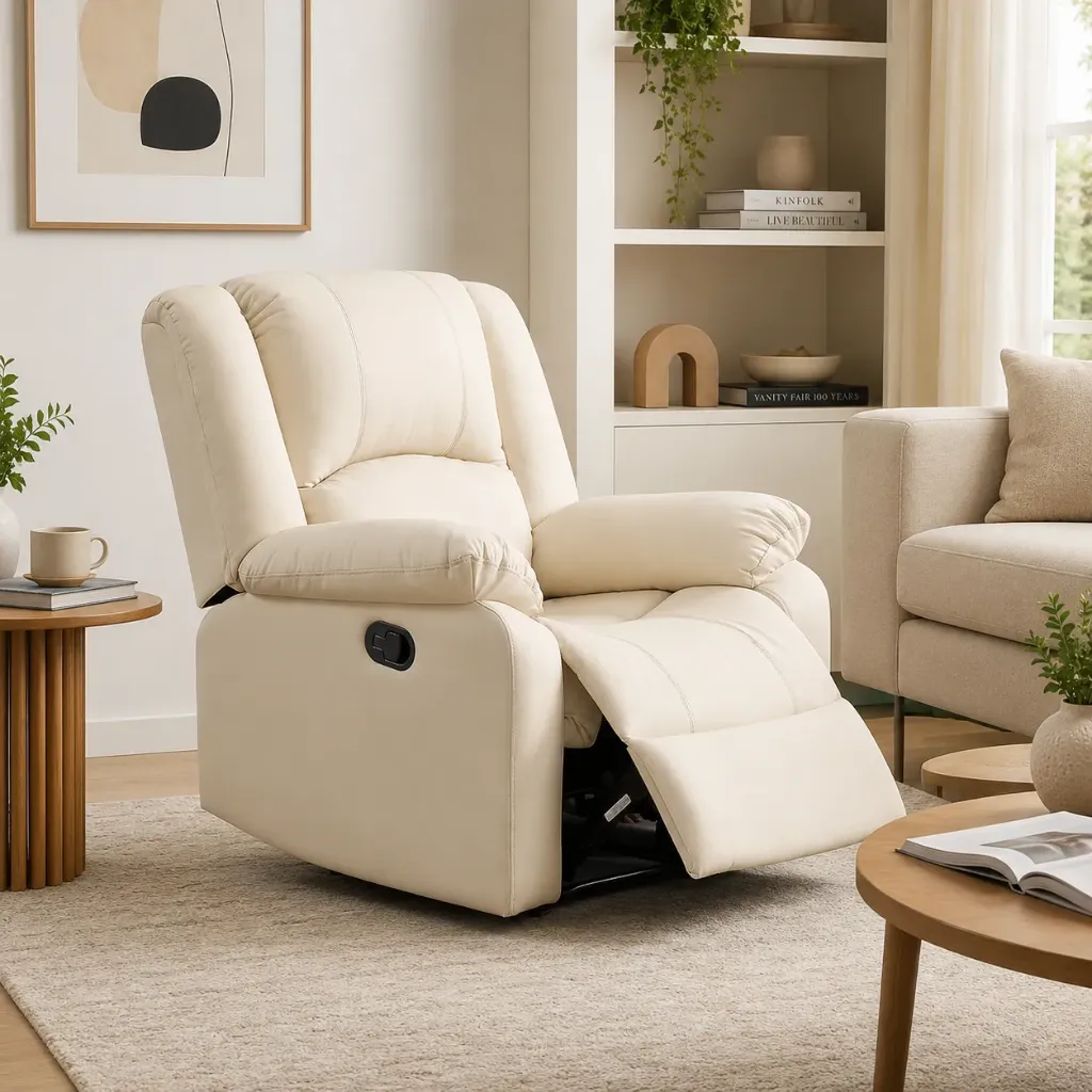 Rivon Seating Comfort Luxe Manual Recliner Chair