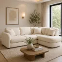 Rivon Seating CloudNest L-Shape Fabric Sofa