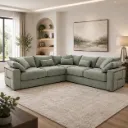 Cloud Haven L-Shape Fabric Sofa