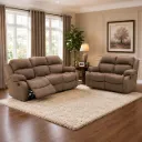 Rivon Seating ComfortMax 3+2 Manual Recliner Sofa Set